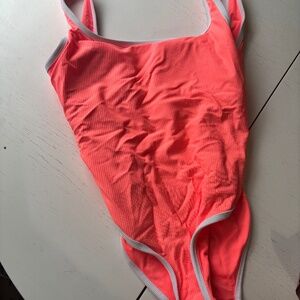 LainSnow Ocean Isle One piece Neon coral